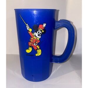 Vintage Walt Disney World Marching Mickey Mouse Plastic Mug